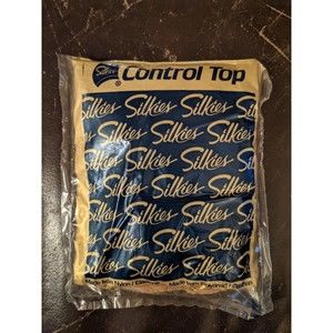 Silkies Control Top Navy Blue Large 070307 made in the USA New NOS